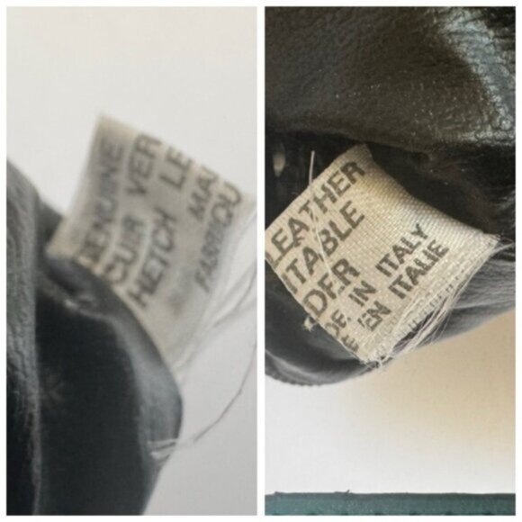 Vintage 80s Intrecciato Leather Suede Woven Large Clutch Bag Zip black Italy Tie - Picture 15 of 16